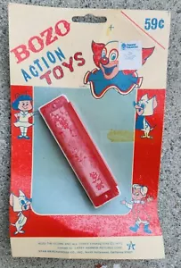 Armónica vintage de juguetes de acción Bozo Bozo el payaso - Imagen 1 de 4
