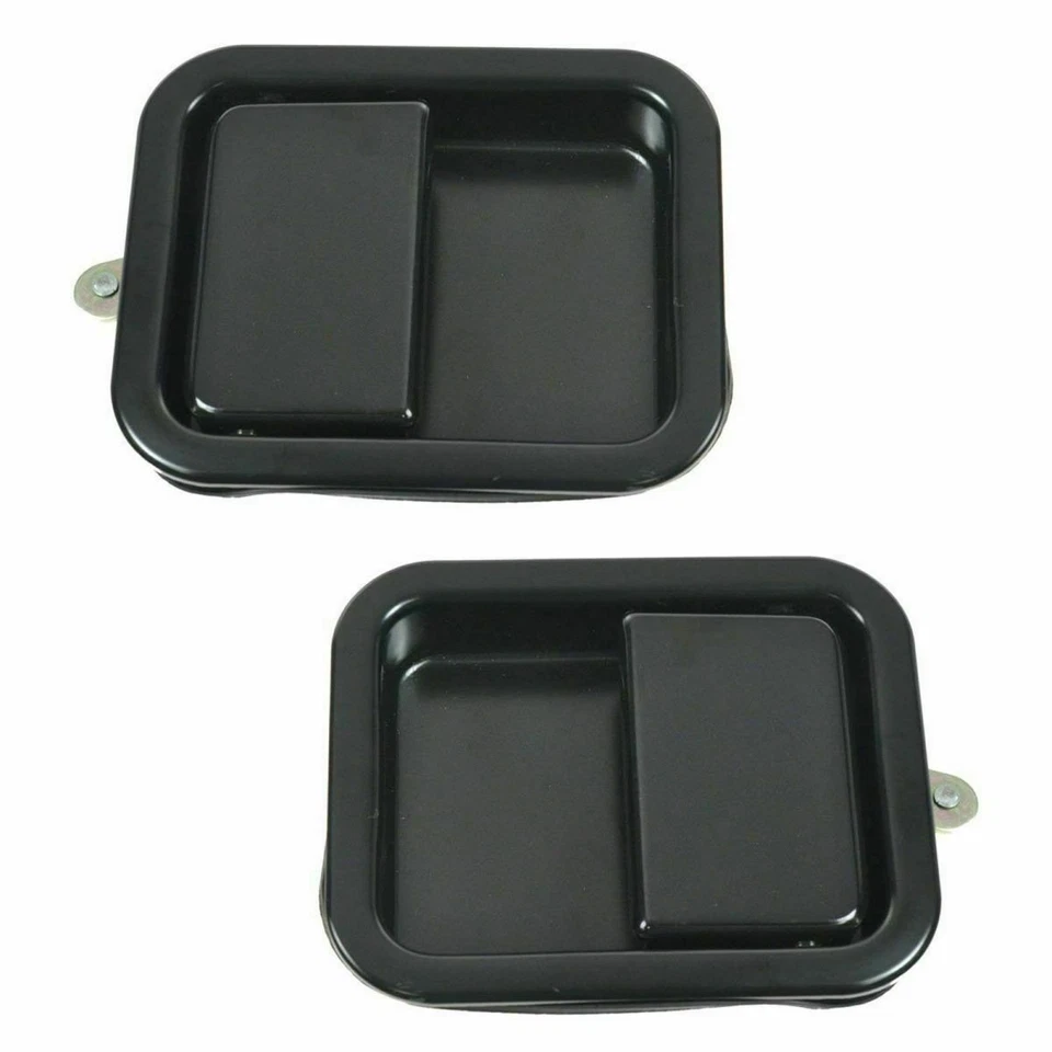 NUEVO JUEGO DE MANIJAS DE PUERTA EXTERIOR DELANTERA DE METAL TIPO PUERTA COMPLETA para Jeep Wrangler 87-06 Foto 1 de 4