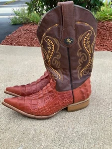Rebelde Sz 6.5B Handmade (Anguila Miel)Western Cowboy Boots Mexico - Picture 1 of 11