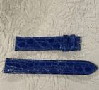 Genuine Cartier Watch Band 17.5X16 Shiny Blue 105X75 Aligat Solo Must Tank Lc