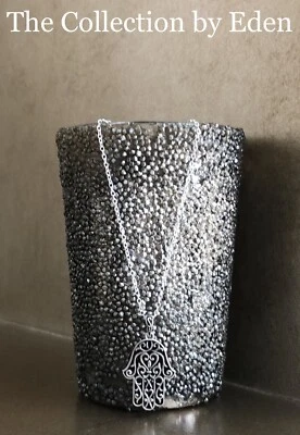 Giani Bernini Necklace- Sterling Silver Chain with Hamsa Hand Pendant - Image 1 of 3