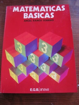 LIBRO TEXTO ESCUELA ESCOLAR COLEGIO MATEMATICAS BASICAS 3 ANAYA EGB NUEVO 1977  - Imagen 1 de 4