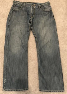 Levis 514 Men's Jeans Size 36x30 Navy Blue Slim Straight Fit Denim Red Tab 36 30 - Picture 1 of 4
