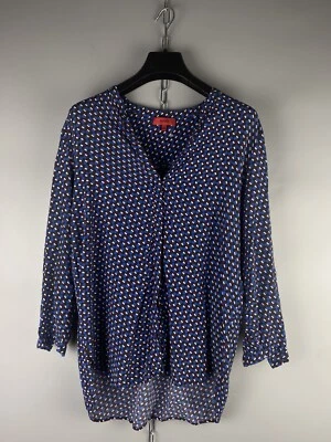 Hugo Boss Womena Viscose Long Sleeve Printed Button Shirt Size 36 / S - Image 1 of 4