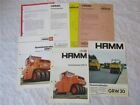 3x Prospekt Hamm GRW 30 Gummiradwalze + Angebot und Preisliste 70/80er Jahre