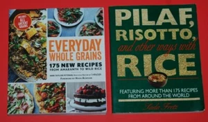 Lot 2 Everyday Whole Grains + Pilaf Risotto & Other Ways with Rice Cookbooks - Picture 1 of 6