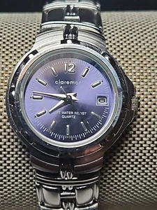 Ladies Claremont 100ft Resist Silvertone Watch New Battery Pre-owned - Picture 1 of 22