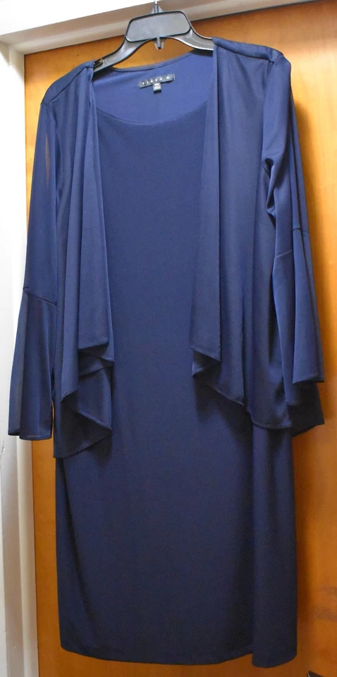 Tiana B. Коктейльное платье размер 16 Вт темно-синий прилагается куртка наложение официальный свадьбы - Изображение 1 из 4
