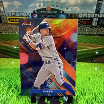 2025 Topps Finest Josh Jung Oil Spill SSP Rangers - CASE HIT!!!  - Image 1 of 2