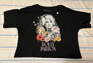 Dolly Parton "Flowers "Girls Shirt - Cropped - By Wonder Nation - Size: M 7-8 ## - Bild 1 von 4