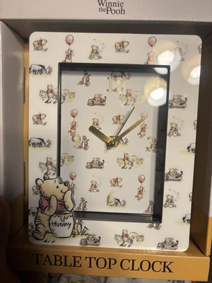 Disney Winnie The Pooh Reloj de Mesa Analógico 6"X 8" Dormitorio Infantil Nuevo en Caja Foto 1 de 3