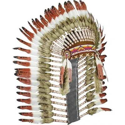 Indian Headdress American Chief Indian Native Hat for Masquerade Party Show - Image 1 of 4