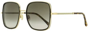 Jimmy Choo Square Jayla Sunglasses 01QHA Gold Brown 57mm - Foto 1 di 2