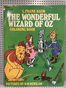 Vintage 1974 Frank Baum The Wonderful Wizard Of Oz Coloring Book - Picture 1 of 8
