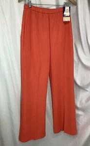Devon Pants Womens Vintage 11/12 Orange Elastic Waist Flare Bottom MFC250213/PS1 - Picture 1 of 9