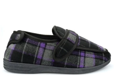 JO & JOE Herren Hausschuhe breite Passform Herren weit offene Hausschuhe extra große Hausschuhe Größe 13/14