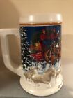 2005 Budweiser Holiday Collectors Christmas Series Beer Stein Mug Clydesdales for sale