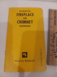Residential Fireplace and Chimney Handbook 1970 - Masonry Research - Picture 1 of 10