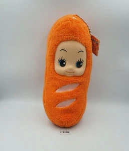 Kewpie Wurst orange C2202 Plüsch 9 Zoll Etikett Stofftier Puppe Japan - Bild 1 von 8