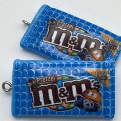 Lote de 2 piezas colgantes de caramelo sintético dijes hágalo usted mismo fabricación de joyas 3D chocolate postre Foto 1 de 4