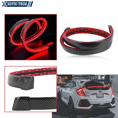 Tira de luz de freno trasera labio alerón trasero LED para Honda Civic CR-V Acura MDX RDX Foto 1 de 4