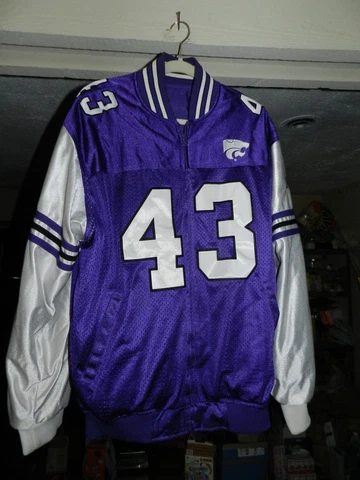 KANSAS STATE WILDCATS REVERSIBLE JACKET 43 SIZE LARGE Cover