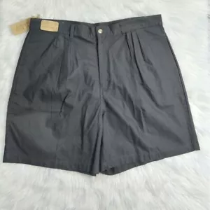 Herren Perry Ellis Portofino Shorts Twill Plissee grau Baumwolle NEU - Bild 1 von 5