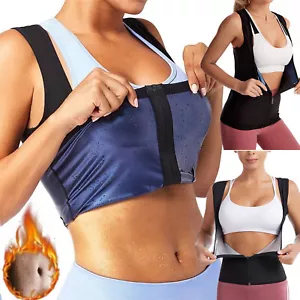Women Sauna Sweat Waist Trainer Compression Vest Workout Tank Top Shaper Thermo - Picture 1 of 41