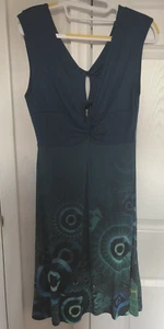 Desigual Sleeveless V-Neck Twist multicolor Knit Dress Sz M - Picture 1 of 8
