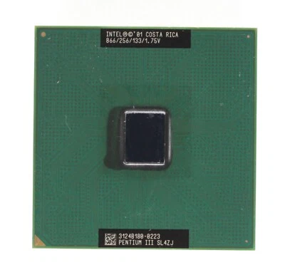 Socket 370 CPU - Intel Pentium III 866 - 866MHz - SL4ZJ - Coppermine - TESTED - Image 1 of 2