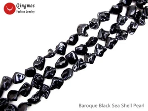 13-26mm Baroque Black Sea Shell Pearl Beads for Jewelry Making Necklace DIY l823 - Picture 1 of 6