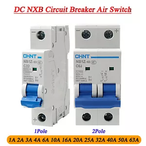 Interruptor de aire disyuntor DC NB1Z 1/2 polo 1A 2A 3A 4A 6A 10A 16A 20A 25A a 63A - Imagen 1 de 8