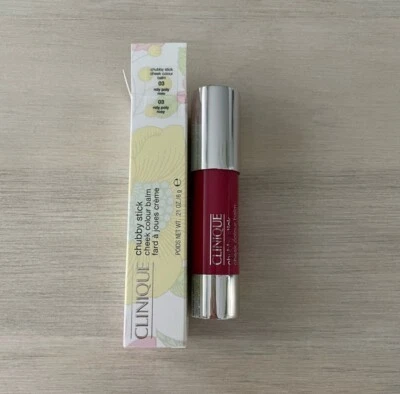 Clinique Chubby Stick Cheek Colour Balm in Roly Poly Rosy .21 oz Full Size - NIB - Image 1 of 4