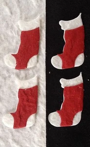 20 Stockings stocking Red Mulberry Paper St Nick Christmas fireplace Scrapbook - Picture 1 of 4