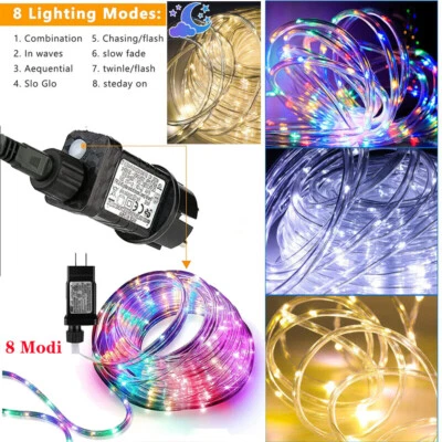 10m/30m LED Lichtschlauch Lichterschlauch Garten Dekor Außen Innen Lichterkette - Bild 1 von 4