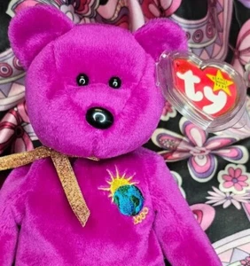 Peluche MILLENNIUM The Bear ❤️ muy casi como nuevo ❤️ original TY Beanie Baby - Imagen 1 de 8