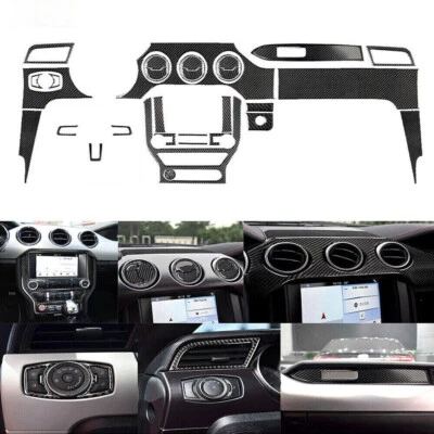 Juego completo de 32 piezas de fibra de carbono para Ford Mustang 2015-2019 Foto 1 de 4