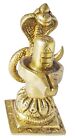 Decorative Shiva Linga with Snake Crowning It Brass Figurine Statue Collectible