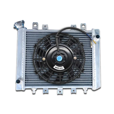 Radiador y ventilador de aluminio para Kawasaki 4x4i KVF BRUTE FORCE 750 2008-2011 2010 09 Foto 1 de 4