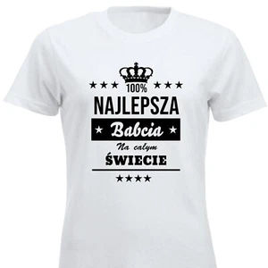 Camiseta Najlepsza Babcia smieszna koszulka Polonia Polska PL prezent dla babci - Imagen 1 de 13