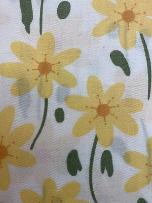 Cuadrados de tela Moda de 20-5” X 5” (flores amarillas) Foto 1 de 2