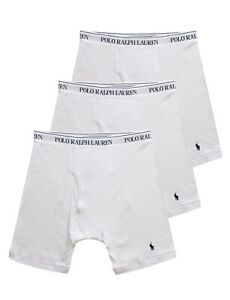 POLO RALPH LAUREN 298478 Men's Classic Fit Cotton Boxer Briefs Underwear, Large