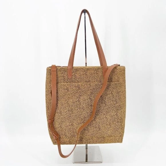 Madewell Medium Autumn Gold Calf Hair Shoulder Bag Tote