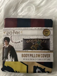 Harry Potter Hogwarts Body Pillow Case Super Soft 20in X 54in - Picture 1 of 4