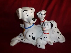 101 Dalmations Disney Sparschwein Perdita & 3 Welpen mit Stopfen - Bild 1 von 10