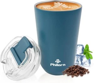 Coffee Mug with Lid, 12 OZ Travel Mug, Leak-Proof to Go Coffee Mug, Stainless St - Picture 1 of 7