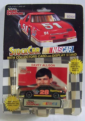 1992 Racing Champions 1/:64 DAVEY ALLISON #28 Havoline Ford Thunderbird - Image 1 of 4