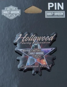 Harley original Dealer Händler Pin Anstecker Anstecknadel Hollywood Stern Star - Picture 1 of 2