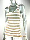 FOREVER 21 SZ Juniors M Rayon/Poly/Spand White Beige Spark Tank Top Blouse Shirt