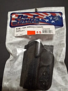 DE SANTIS GUN HIDE HOLSTER 137 Slim-Tuk Fits SIG P938 MICRO 9 Ambi BLACK KYDEX - Picture 1 of 6